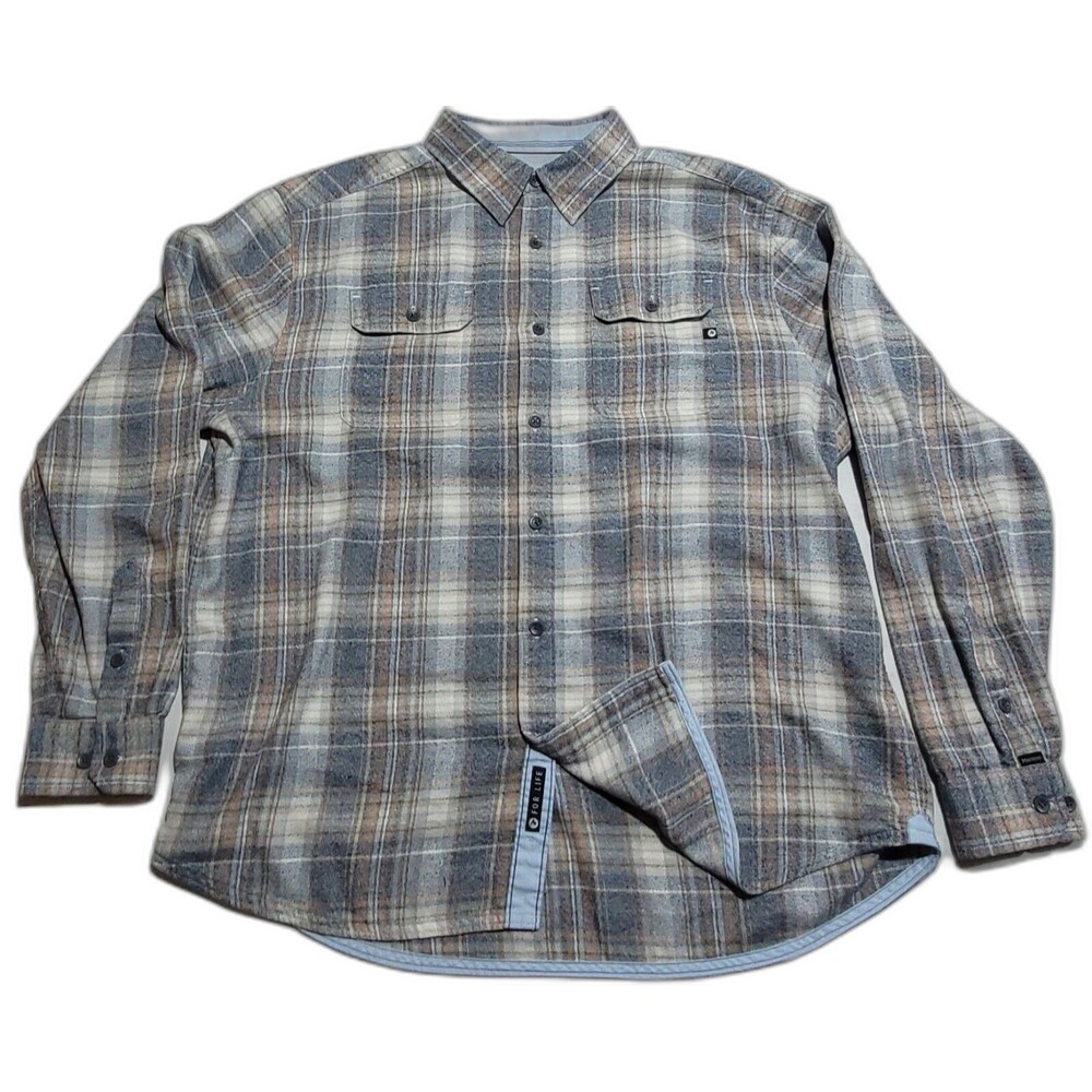 Marmot Jasper Slate Gray Flannel Plaid XXL Shirt Nori Heather Outdoors Hunt NWOT
